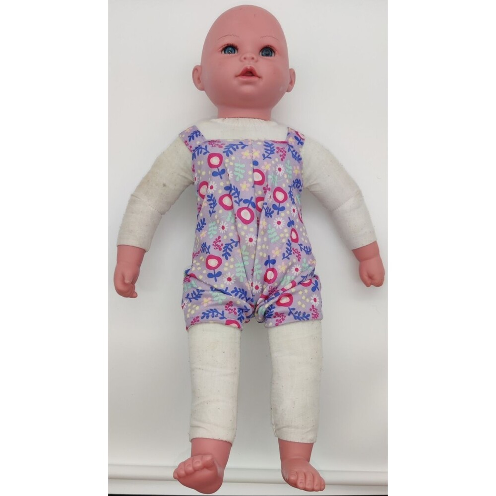 Kingstate 18" Baby Doll Soft Body Vinyl Head Arms Legs Floral Outfit Toy Doll